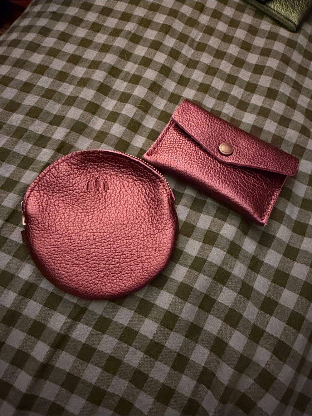 Portland Leather Gordita and Mini Envelope Wallet: UltraViolet